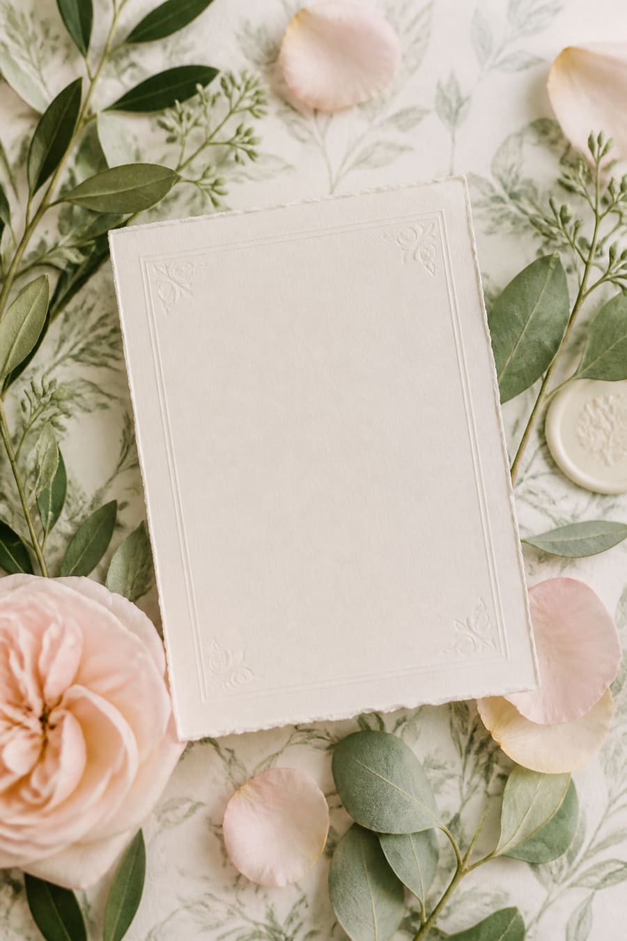 Garden Romance invitation theme preview