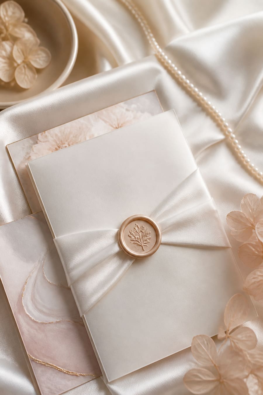 Pearl & Silk invitation theme preview